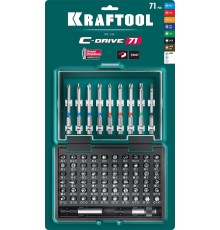 KRAFTOOL C-Drive 71, 71 шт, набор многофункциональных бит (26067-H71)