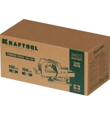 KRAFTOOL Forge-130/150, с регулировкой компенсации люфта, кованые стальные тиски (32700-150)