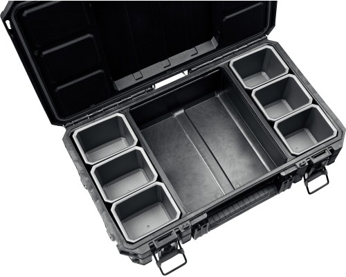 KETER GEAR ORGANIZER, 560 х 345 х 128 мм, (22″), пластиковый ящик-органайзер с 7 съемными ячейками (38374)