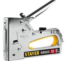 STAYER HERCULES-53, тип 53 (A/10/JT21) 23GA (6 - 14 мм)/13/300, стальной рессорный степлер, Professional (31519)