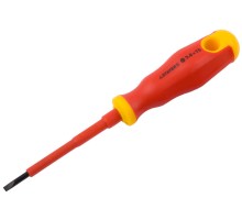 STAYER Electro, SL3 х 75 мм, диэлектрическая отвертка, Professional (25141-03-07)