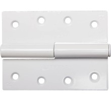 STAYER 100 x 75 x 3.0 мм, разъемная, правая, цвет белый, карточная петля (37613-100-2R)