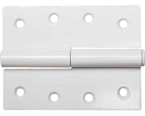 STAYER 100 x 75 x 3.0 мм, разъемная, правая, цвет белый, карточная петля (37613-100-2R) STAYER 100 x 75 x 3.0 мм, разъемная, правая, цвет белый, карточная петля (37613-100-2R)