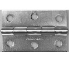 STAYER 75 x 50 х 1.6 мм, цвет белый цинк, карточная петля (37611-75-1)
