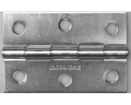 STAYER 75 x 50 х 1.6 мм, цвет белый цинк, карточная петля (37611-75-1) STAYER 75 x 50 х 1.6 мм, цвет белый цинк, карточная петля (37611-75-1)