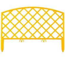 GRINDA Плетень, 24 х 320 см, желтый, 7 секций, декоративный забор (422207-Y)