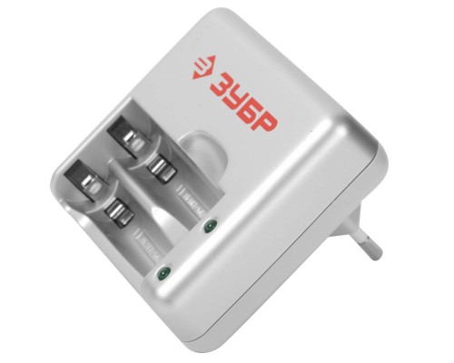 ЗУБР AAA/AA, 2 шт, 1 час, зарядное устройство (59251-2)