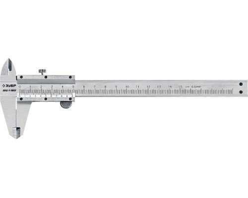 ЗУБР ШЦ-1-150, 150 мм, стальной штангенциркуль, Профессионал (34514-150)