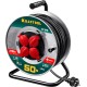 KRAFTOOL K-315, КГ, 3 x 1.5 мм2, 50 м, 3700 Вт, IP44, силовой удлинитель на стальной катушке (55085-50)