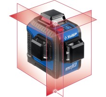 ЗУБР КРЕСТ 3D, 20 - 70 м, лазерный нивелир, Профессионал (34908)