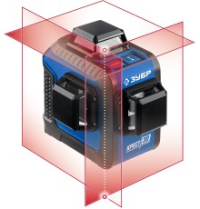 ЗУБР КРЕСТ 3D, 20 - 70 м, лазерный нивелир, Профессионал (34908)