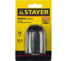 STAYER 13 мм, 1/2″, быстрозажимной патрон для дрели (29052-13-1/2)