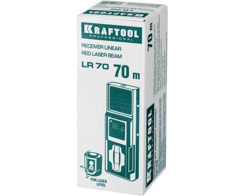 KRAFTOOL LR 70, детектор для линейного нивелира (34607)