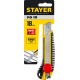 STAYER KS-18, 18 мм, нож с винтовым фиксатором, Professional (09161)