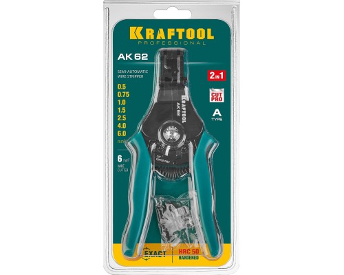 KRAFTOOL АК-62, 0.5 - 6 мм2, полуавтоматический стриппер (22681)