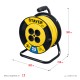 STAYER S-215, ПВС, 2 х 1.5 мм2, 30 м, 3500 Вт, силовой удлинитель на катушке (55072-30)