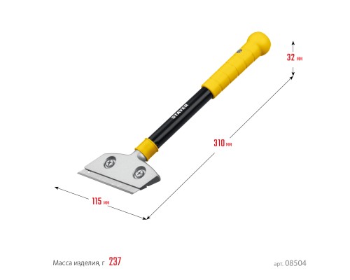 STAYER 100 мм, длина 300 мм, ударный скребок (08504)
