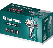 KRAFTOOL AirFlat, LVLP, 1.4 мм, пневматический краскопульт с верхним бачком (06524-1.4)