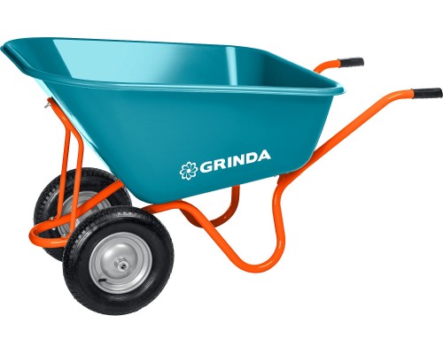 GRINDA GP-1, кузов увеличенного объема 260 л, г/п 120 кг, ударопрочный пластик, тачка садовая PROLine (422401)