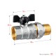ЗУБР d 1/2″, ручка ″бабочка″, ″мама-папа″, полнопроходной шаровой кран с накидной гайкой (51321-1/2)