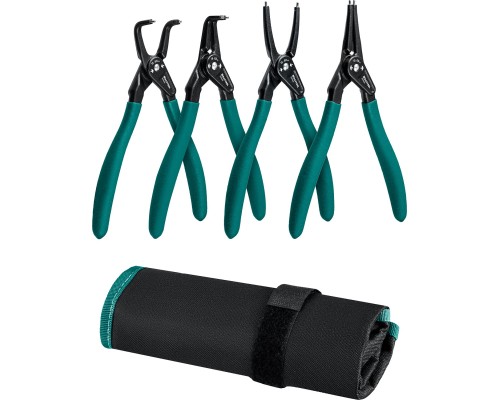 KRAFTOOL 4 шт, 180 мм, съемник стопорных колец (22812-H4) KRAFTOOL 4 шт, 180 мм, съемник стопорных колец (22812-H4)