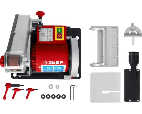 ЗУБР d 125 мм, 25 х 762 мм лента, 330 Вт, тарельчато - ленточный шлифовальный станок (ЗШС-330)