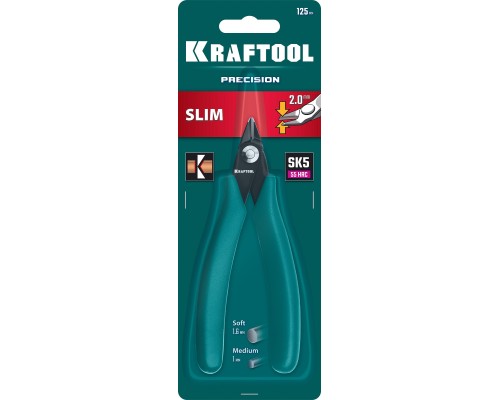 KRAFTOOL Kraft Mini, 125 мм, прецизионные бокорезы (220017-4-12)