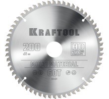 KRAFTOOL Multi Material, 200 х 32 мм, 60Т, пильный диск по алюминию (36953-200-32)