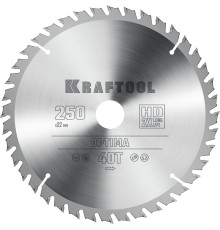 KRAFTOOL Optima, 250 х 32 мм, 40Т, пильный диск по дереву (36951-250-32)