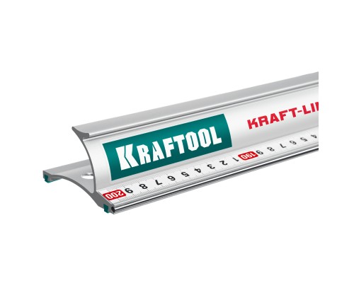 KRAFTOOL KRAFT-LINE, 2.0 м, усиленная алюминиевая линейка со стальной направляющей (34275-200)