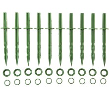 GRINDA 200 мм, зеленые, полипропилен, 10 шт, садовые колышки (422319)