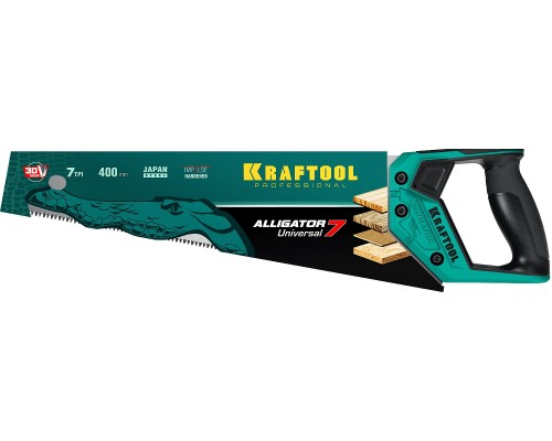 KRAFTOOL Alligator Universal 7, 400 мм, универсальная ножовка (15004-40)