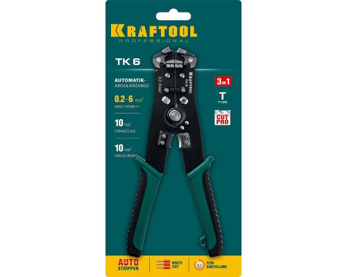 KRAFTOOL TK-6, 0.2 - 6 мм2, автоматический стриппер (22635)