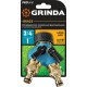 GRINDA BS-1, диаметр 3/4″ - 1″, двухканальный, с внутренней резьбой, из латуни, оцинкованный, поливочный распределитель, PROLine (426112)