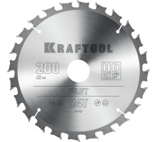 KRAFTOOL Fast, 200 х 32 мм, 24Т, пильный диск по дереву (36950-200-32)