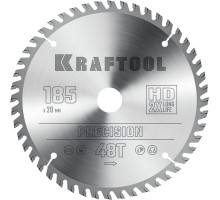 KRAFTOOL Precision, 185 x 20 мм, 48Т, пильный диск по дереву (36952-185-20)