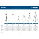 ЗУБР ШШ-4, элевационная распорная наборная штанга-штатив с треногой (34972)