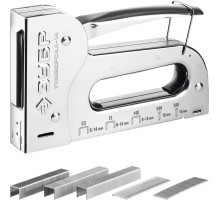 ЗУБР Универсал-14, 6-в-1: 53 (A/10/JT21) 23GA (6-14 мм)/140 (G/11/57) 20GA (8-14 мм)/53F/13/300/500, универсал стальной степлер, Профессионал (31527)
