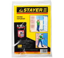 STAYER 4 м, 12.5 м, 7 мкм, защитная укрывочная пленка (1225-07-12)