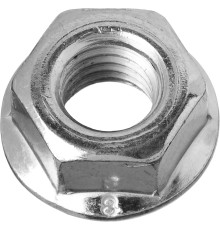 ЗУБР DIN 6923, кл. пр. 6, M8, цинк, 6 шт, гайка с фланцем (303636-08)