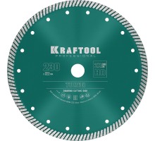 KRAFTOOL Turbo, 230 мм, (22.2 мм, 10 х 2.8 мм), сегментированный алмазный диск (36682-230)