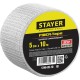 STAYER FIBER-Tape, 5 см х 10 м, 3 х 3 мм, самоклеящаяся серпянка, Professional (1246-05-10)