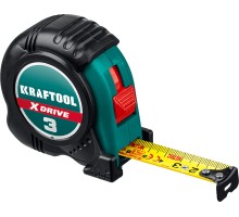 KRAFTOOL X-Drive, 3 м х 19 мм, рулетка (34122-03-19)