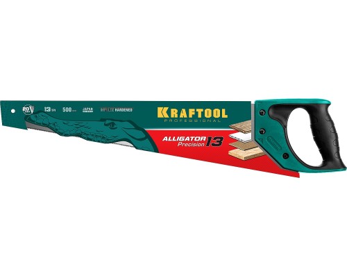 KRAFTOOL Alligator Precision 13, 500 мм, ножовка для точного реза (15225-50)