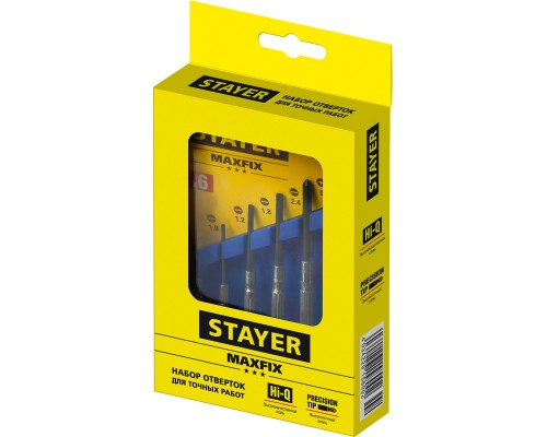 STAYER 6 предм., часовые отвертки (2560-H6)