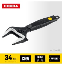 STAYER Cobra, 150/34 мм, разводной ключ, Professional (27264-15)