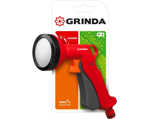 GRINDA P-S, душевой, курок спереди, пластиковый, поливочный пистолет (8-427365)