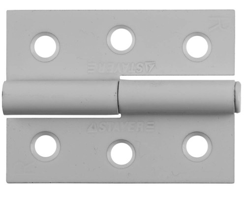 STAYER 65 x 48 x 2.0 мм, разъемная, правая, цвет белый, карточная петля (37613-65-2R) STAYER 65 x 48 x 2.0 мм, разъемная, правая, цвет белый, карточная петля (37613-65-2R)