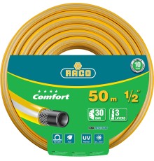 RACO COMFORT, 1/2″, 50 м, 30 атм, трёхслойный, армированный, поливочный шланг (40303-1/2-50)