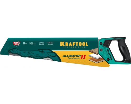 KRAFTOOL Alligator Laminator 11, 500 мм, ножовка по ламинату (15207)